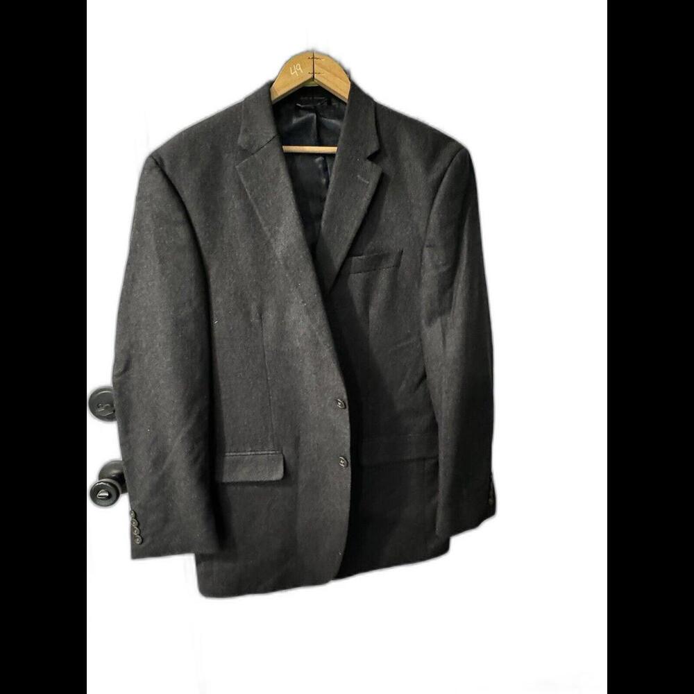 Ralph Lauren Men’s Suit Jacket Size 42 Long Macy’s Men’s Store Charcoal